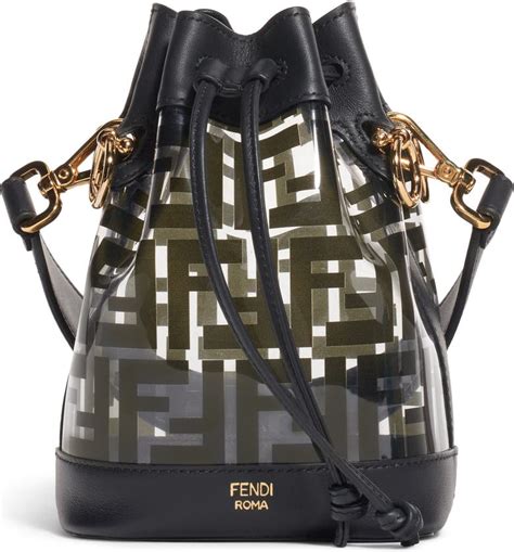 fendi transparent bucket bag